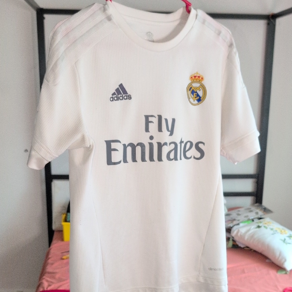 Adidas Kids White Real Madrid Soccer Jersey